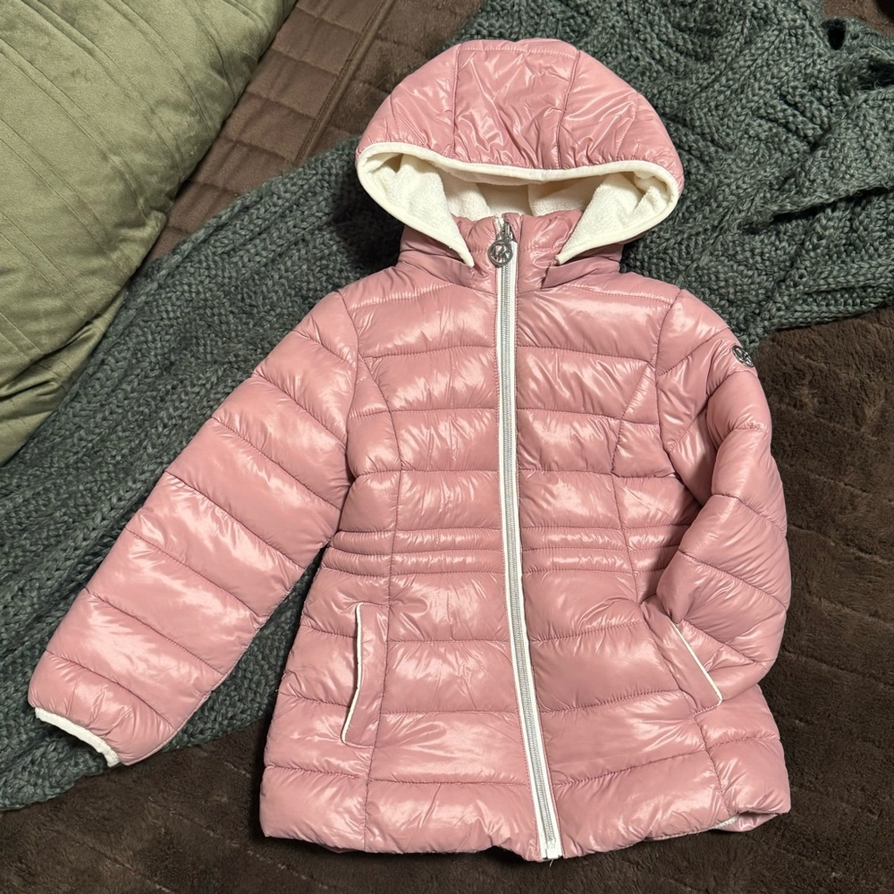 Michael Kors Blush Pink Puffer Jacket